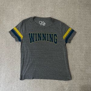 NWOT Chaser Winning Graphic Tee Size Small 💙💛
